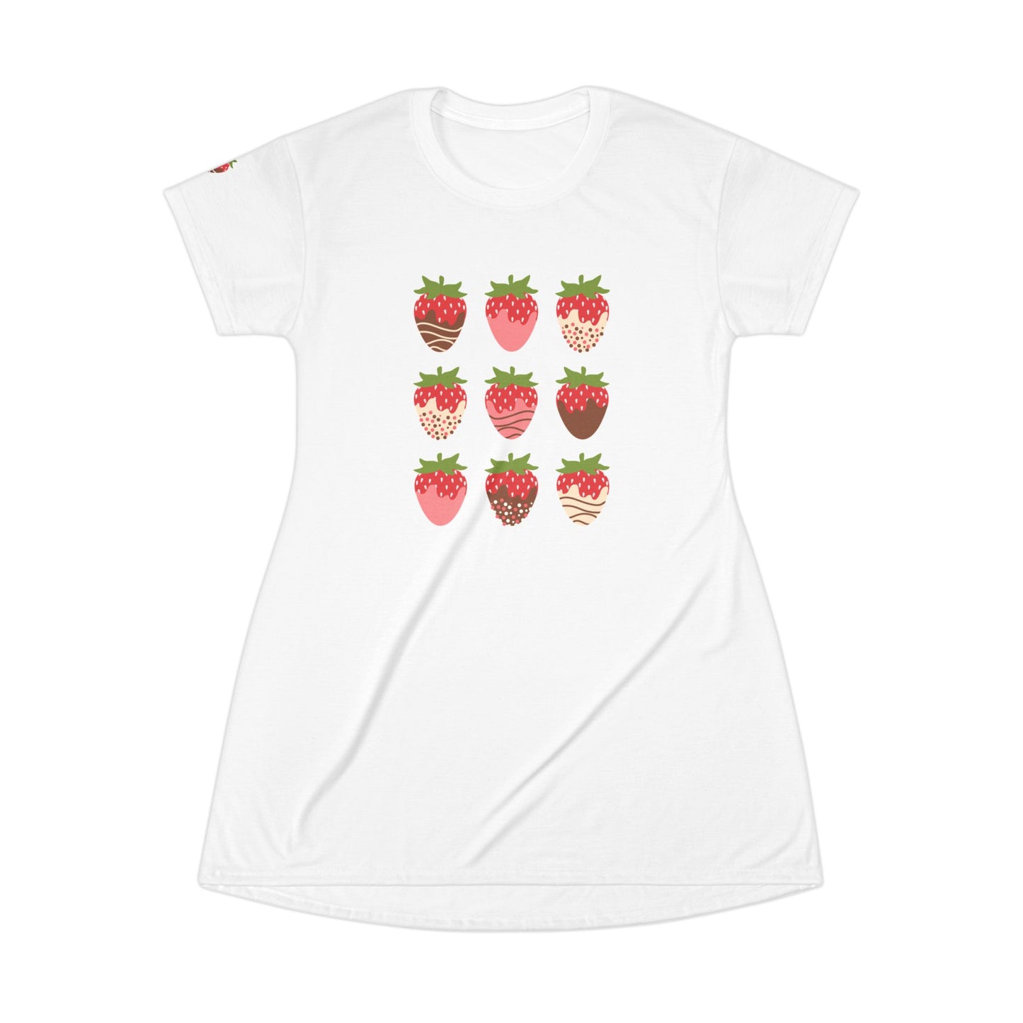 Chocolate Covered Strawberries, T-Shirt Summer Dress