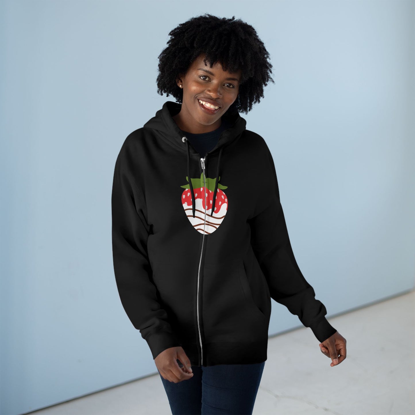 Chocolate Covered Strawberry | Unisex Zip Hoodie