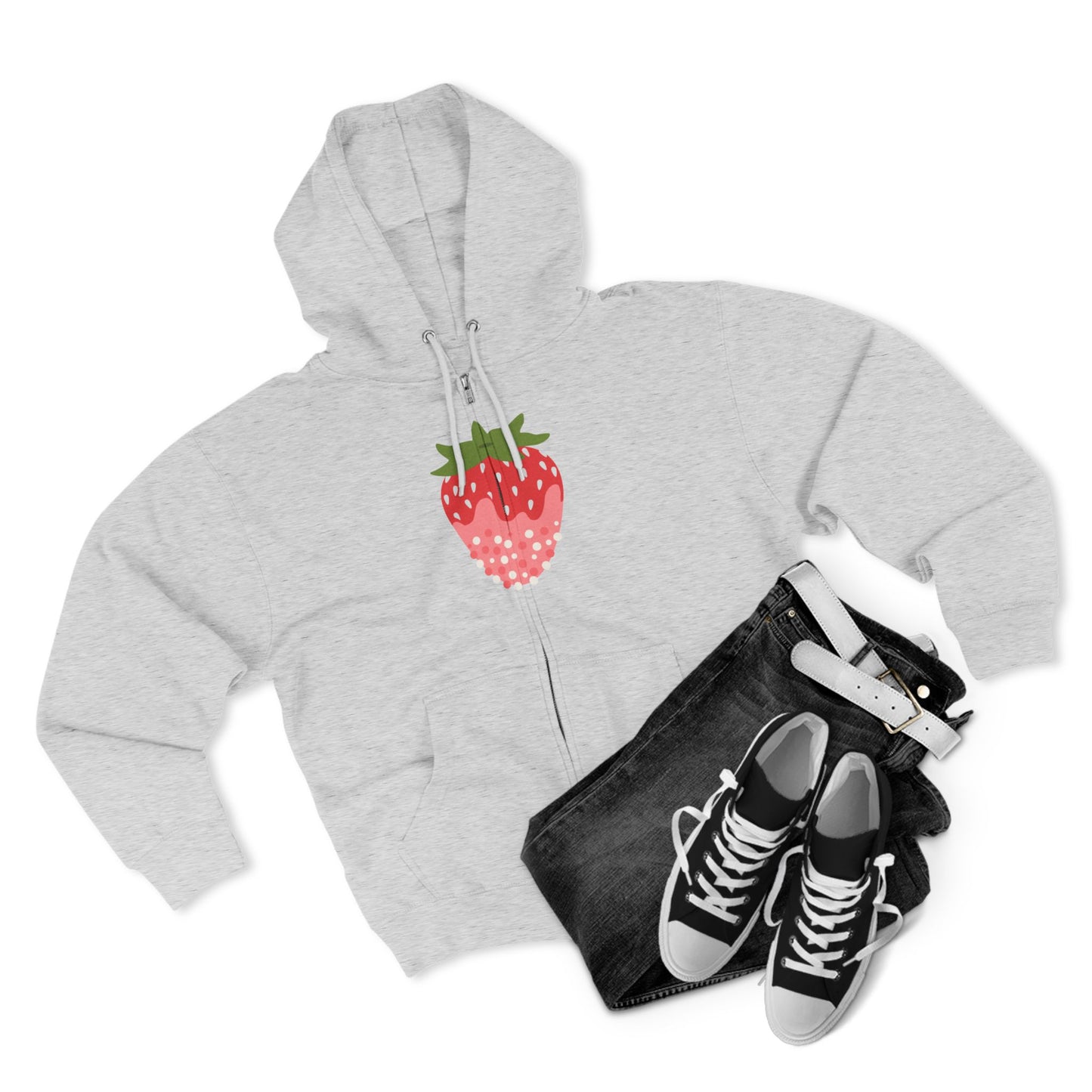 Chocolate Covered Strawberry | Unisex Zip Hoodie