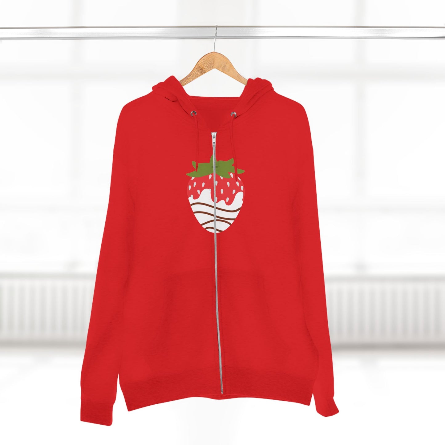 Chocolate Covered Strawberry | Unisex Zip Hoodie