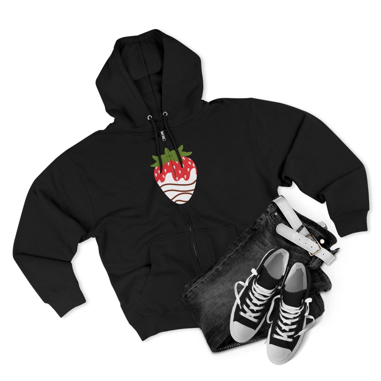 Chocolate Covered Strawberry | Unisex Zip Hoodie