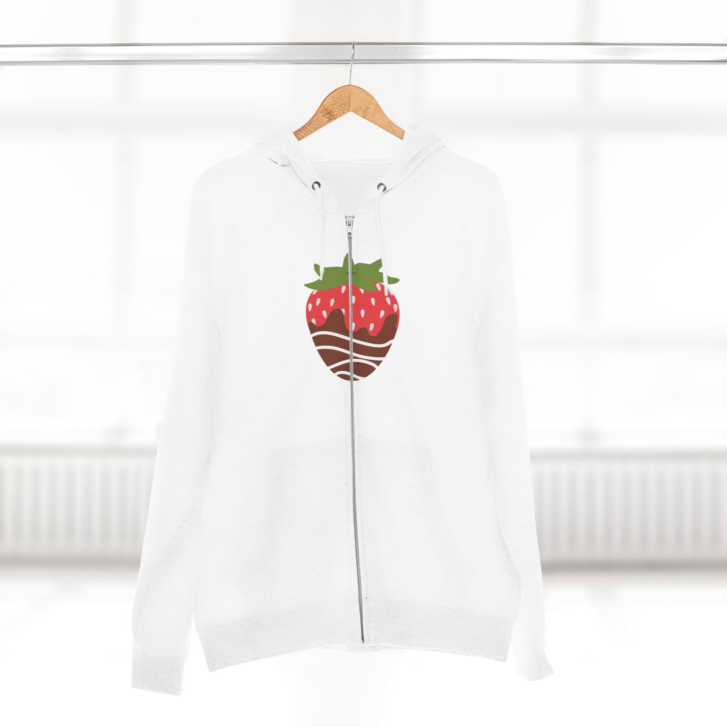 Chocolate Covered Strawberry | Unisex Zip Hoodie