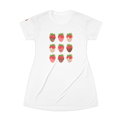 Chocolate Covered Strawberries, T-Shirt Summer Dress