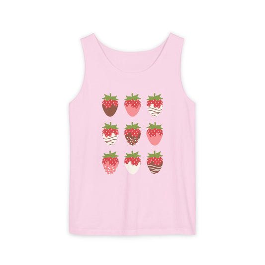 Cute Chocolate Strawberries | Tank Top