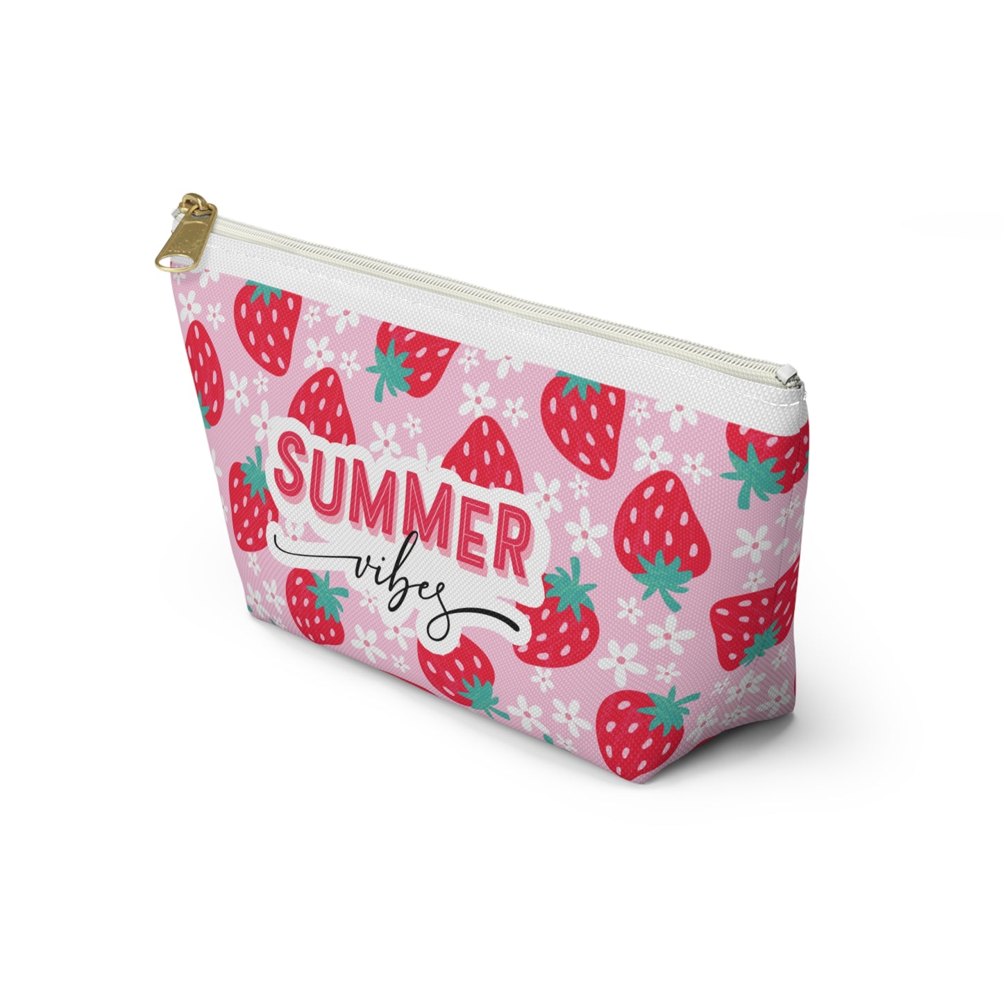 Summer Vibes Strawberry | Accessory Pouch | Travel Bag