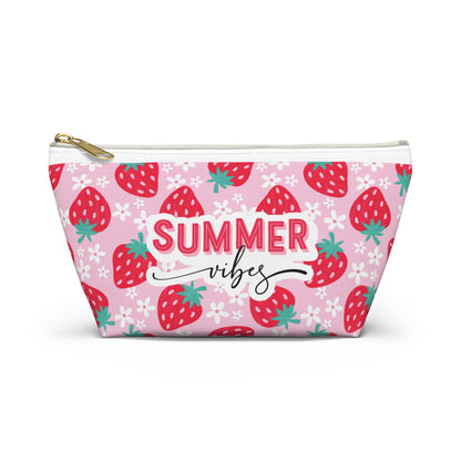 Summer Vibes Strawberry | Accessory Pouch | Travel Bag