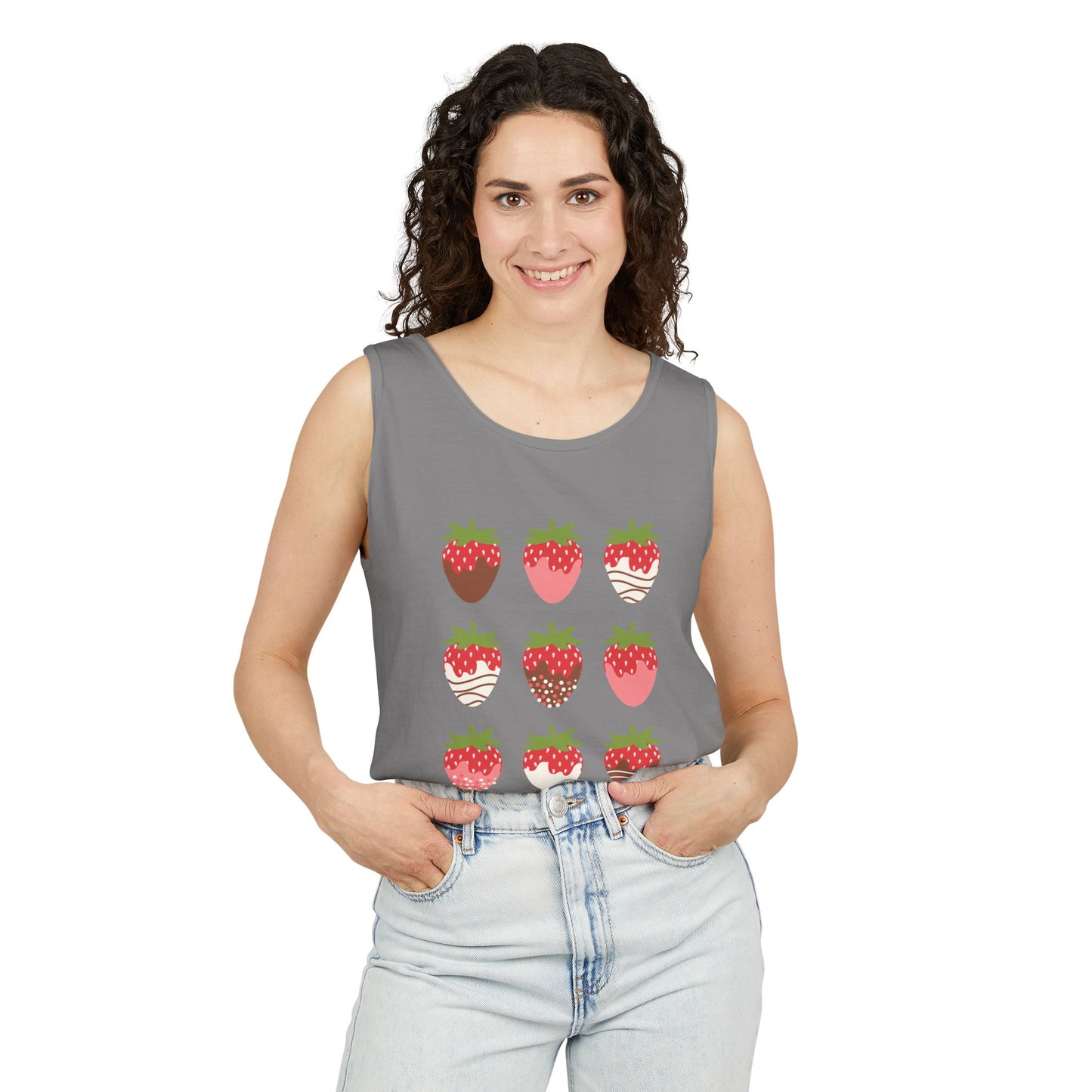 Cute Chocolate Strawberries | Tank Top