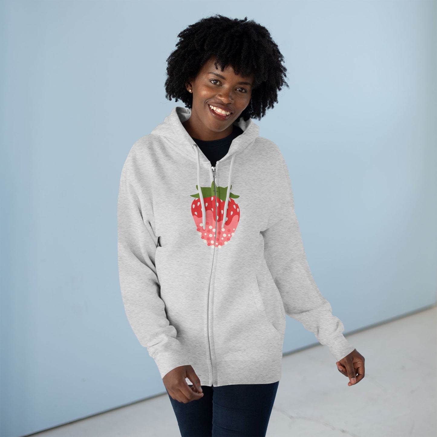 Chocolate Covered Strawberry | Unisex Zip Hoodie