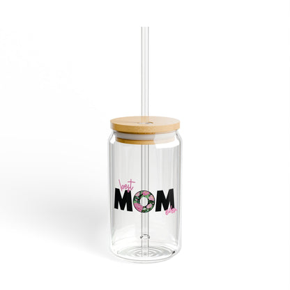 Best Mom Ever, Sipper Glass 16oz