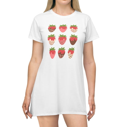 Chocolate Covered Strawberries, T-Shirt Summer Dress