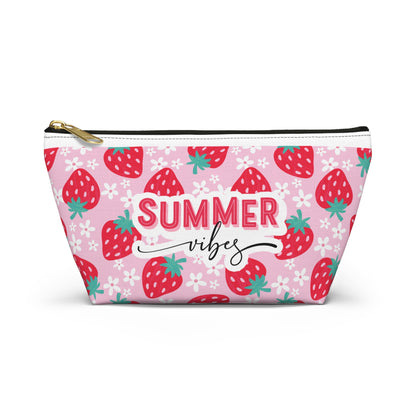 Summer Vibes Strawberry | Accessory Pouch | Travel Bag
