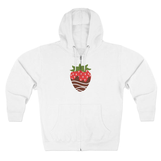 Chocolate Covered Strawberry | Unisex Zip Hoodie
