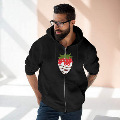 Chocolate Covered Strawberry | Unisex Zip Hoodie