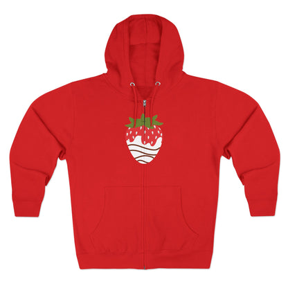 Chocolate Covered Strawberry | Unisex Zip Hoodie