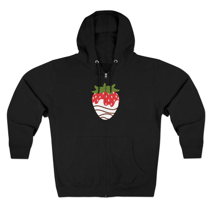 Chocolate Covered Strawberry | Unisex Zip Hoodie
